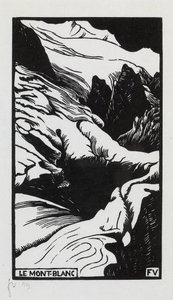 Mont-Blanc, 1892 by Felix Edouard Vallotton