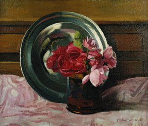 Still Life with Roses by Felix Edouard Vallotton