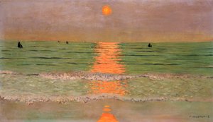 Sunset by Felix Edouard Vallotton