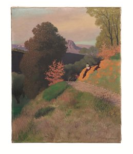Surroundings of Cagnes in the Evening by Felix Edouard Vallotton
