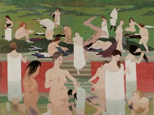 The Bath: Summer Evening by Felix Edouard Vallotton