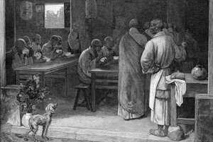 Refectory in a Buddhist Monastery