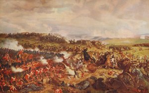 Charge of the French Cuirassiers at Waterloo by Felix Henri Emmanuel Philippoteaux