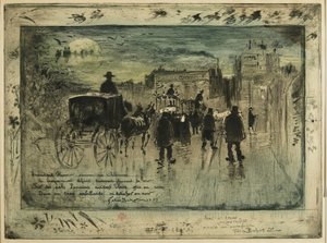 Funeral Procession on the Boulevard de Clichy