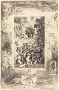 La Diligence de Beaucaire by Felix Hilaire Buhot