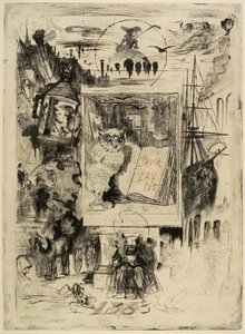 The Owl, 1883 by Felix Hilaire Buhot