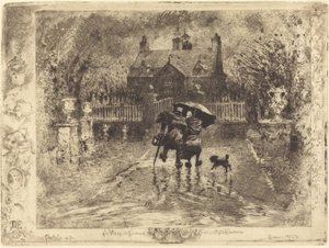 Country Neighbors by Felix Hilaire Buhot