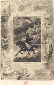 Ryno and Hermangarde by Felix Hilaire Buhot