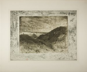 The Cliff, Bay of St. Malo by Felix Hilaire Buhot