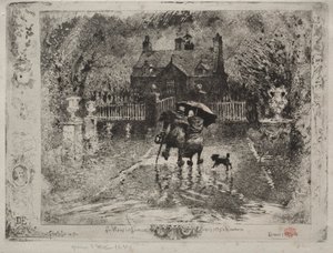 The Country Neighbors by Felix Hilaire Buhot