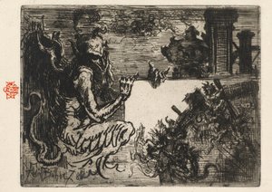 The Demon Printer, 1878 by Felix Hilaire Buhot