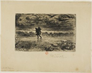 The Painter of Seascapes by Felix Hilaire Buhot