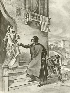 Merchant of Venice. Act II, Scene V by Felix Octavius Carr Darley
