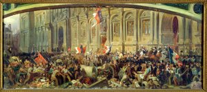 Alphonse de Lamartine Rejecting the Red Flag at the Hotel-de-Ville, Paris, 25th February 1848