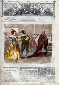 The Three Musketeers by Alexandre Dumas. Illustration of Chapter XXII in The Good Novels. by Felix Philippoteaux