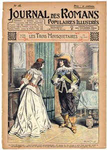 The Three Musketeers by Alexandre Dumas. King Louis XIII Announces to Queen Anne of Austria That She Will Have to Wear the Diamond Studs for the Ball Organized at the Town Hall by Felix Philippoteaux