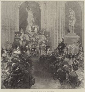 Banquet of the Mayors at the Mansion House by Felix Regamey