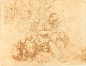 The Tinker by Felix Régamey after Alphonse Legros