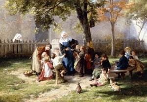The Schoolyard by Felix Schlesinger