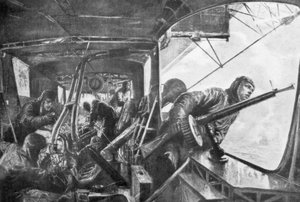 On Board a Zeppelin, German Air Fleet, First World War