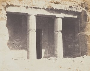 Rock-Cut Architecture - Tomb of Khnumhotep, Beni Hasan by Félix Teynard