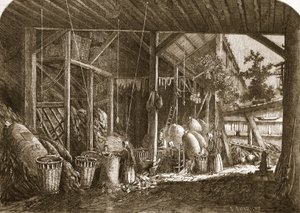 A Rag-Warehouse in the Quartier Mouffetard, at Paris, Illustration from 