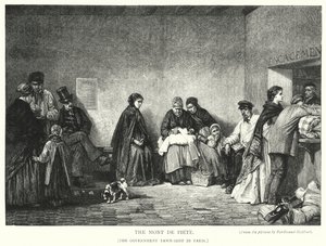 The Mont de Piete, the Government Pawn-Shop in Paris by Ferdinand (after) Heilbuth