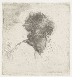 Bust of a Man with a Distorted Face by Ferdinand Bol (possibly)