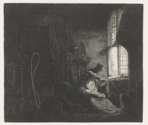 The Holy Family in a Room by Ferdinand Bol