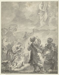 Moses Descending from Mount Sinai with the Ten Commandments by Ferdinand Bol