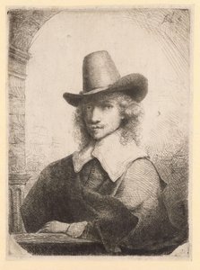 Portrait of a Man with a Top Hat by Ferdinand Bol