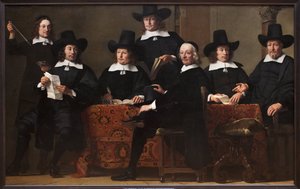 President of the Amsterdam Wine Merchants Guild (Netherlands). Painting by Ferdinand Bol (1616-1680) by Ferdinand Bol