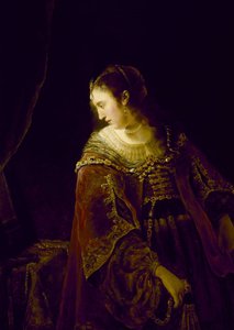 Woman at Her Dressing Table by Ferdinand Bol