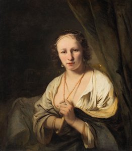 Woman with Pearls in her Hair