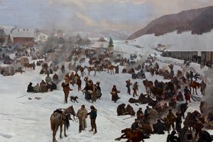 Bourbaki Panorama by Ferdinand & Castres Edouard (1838-1902) Hodler