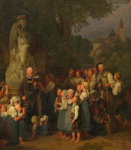 The Veneration of Saint John (John Devotion) by Ferdinand Georg Waldmüller
