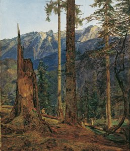The Höllengebirge near Ischl by Ferdinand Georg Waldmuller