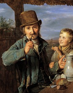 Day Laborer with His Son