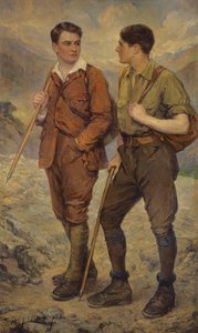 The Highland Walk by Ferdinand George Lemmers