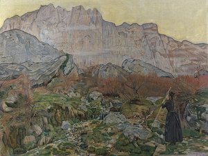 The Vision (Mountain Landscape) by Ferdinand Hodler