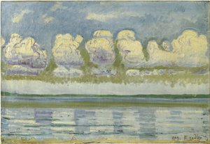 Lake Geneva with the Swiss Jura, 1909 by Ferdinand Hodler