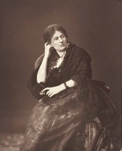 Juliette Lamber [French feminist writer], c. 1876 by Ferdinand J. Mulnier