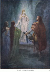 He Saw a Beautiful Woman, Illustration from The Stories of Wagner