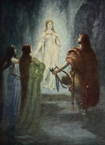 He saw a beautiful woman, from 