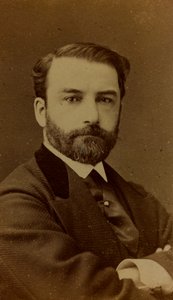 Portrait of Léon Joseph Florentin Bonnat, French painter; carte de visite by Ferdinand Mulnier
