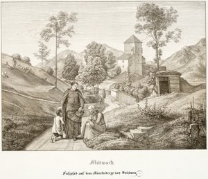 Wednesday: Footpath on the Mönchsberg Near Salzburg