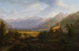 The Glurns Valley with the Adige in Tyrol