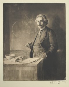 Portrait of Albert Einstein by Ferdinand Schmutzer
