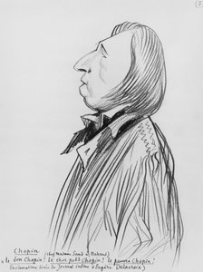 Caricature of Frederic Chopin 