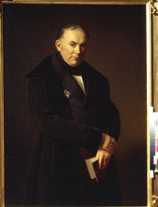 Portrait of the Poet V. Zhukovsky by Ferdinand Theodor Hildebrandt